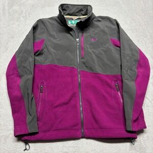 Under Armour Jacket Women's‎ S Muroc Full Zip Soft Shell Fleece Cold Gear Purple